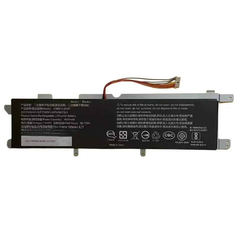 CN6613-2S3P 7.6V 36.71Wh 4830mAh Li-ion Battery for Avita NS14A2 NS14A6 NS14A8 NS14A9 NS13A2 NS13A4 High Quality Laptop Battery