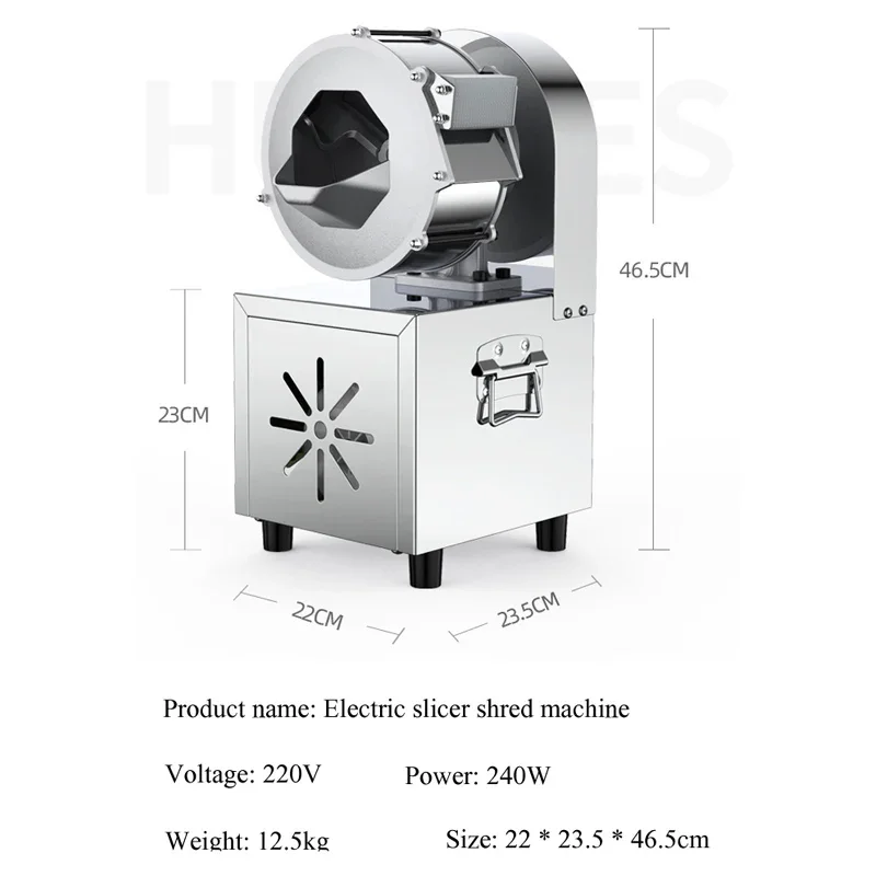 

Commercial Electric Potato Carrot Slicer Potato Radish Slicing Vegetables Food Shredding Machine Vegetable Cutter