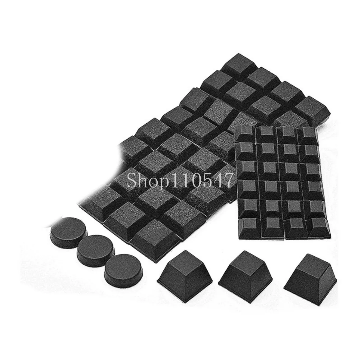 Self Adhesive Rubber Feet Furniture Leg Feet Protector Pad Round/Square Shock Absorber Feet Pad Leg Pad For Furniture/Equipment