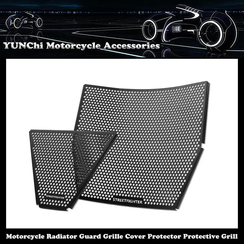 

For DUCATI Panigale V4 V4S 2018-2023 Streetfighter V4 Motorcycle Aluminum Radiator Guard Grille Cover Protector Protective Grill