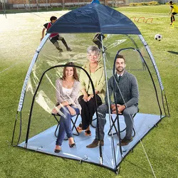 Sport Tent with Removable Top Cover, All Weather Shelter with Sealed Floor, Clear Bubble Tent, for Outdoor Sports Games&Events