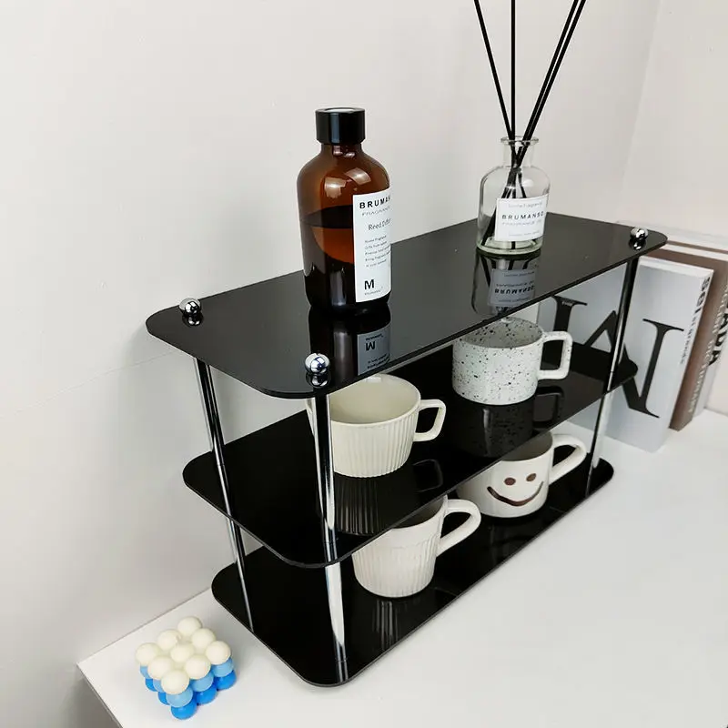 

Desktop Acrylic Storage Rack, Double-layer and Multi-layer Cosmetics Kitchen, Bathroom, Multi-functional Simple Storage Rack