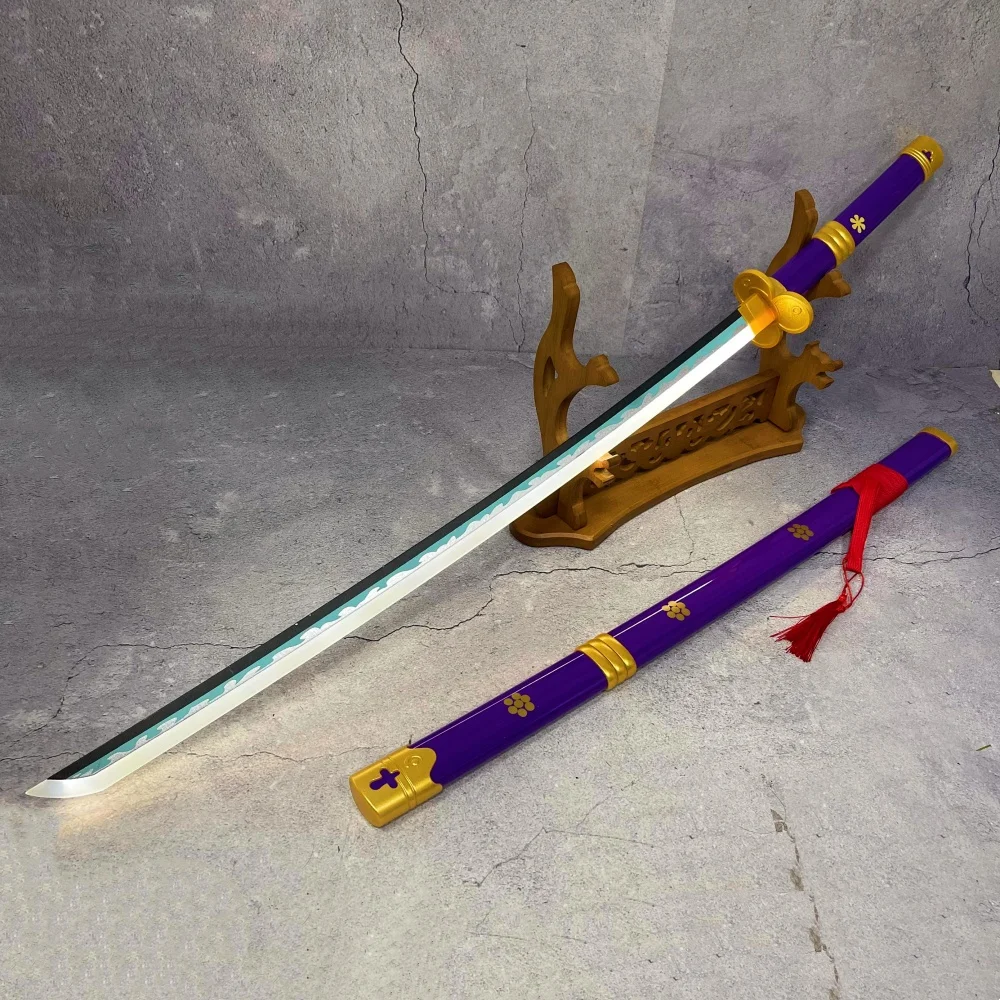 40inch Luminous Zoro Katana Bright Sword with Light Real Size Japanese Katana Samurai Anime Cosplay Prop Ninja Knife Toy Gift