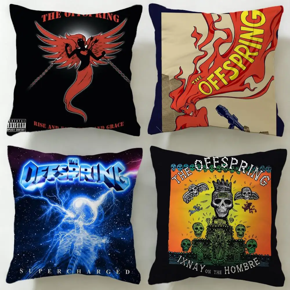 Klassische Band-Kissenhülle von The Offspring, weicher und leicht zu waschender Kissenbezug – vielseitig einsetzbar für Couch, Bett, Reisen und Büro