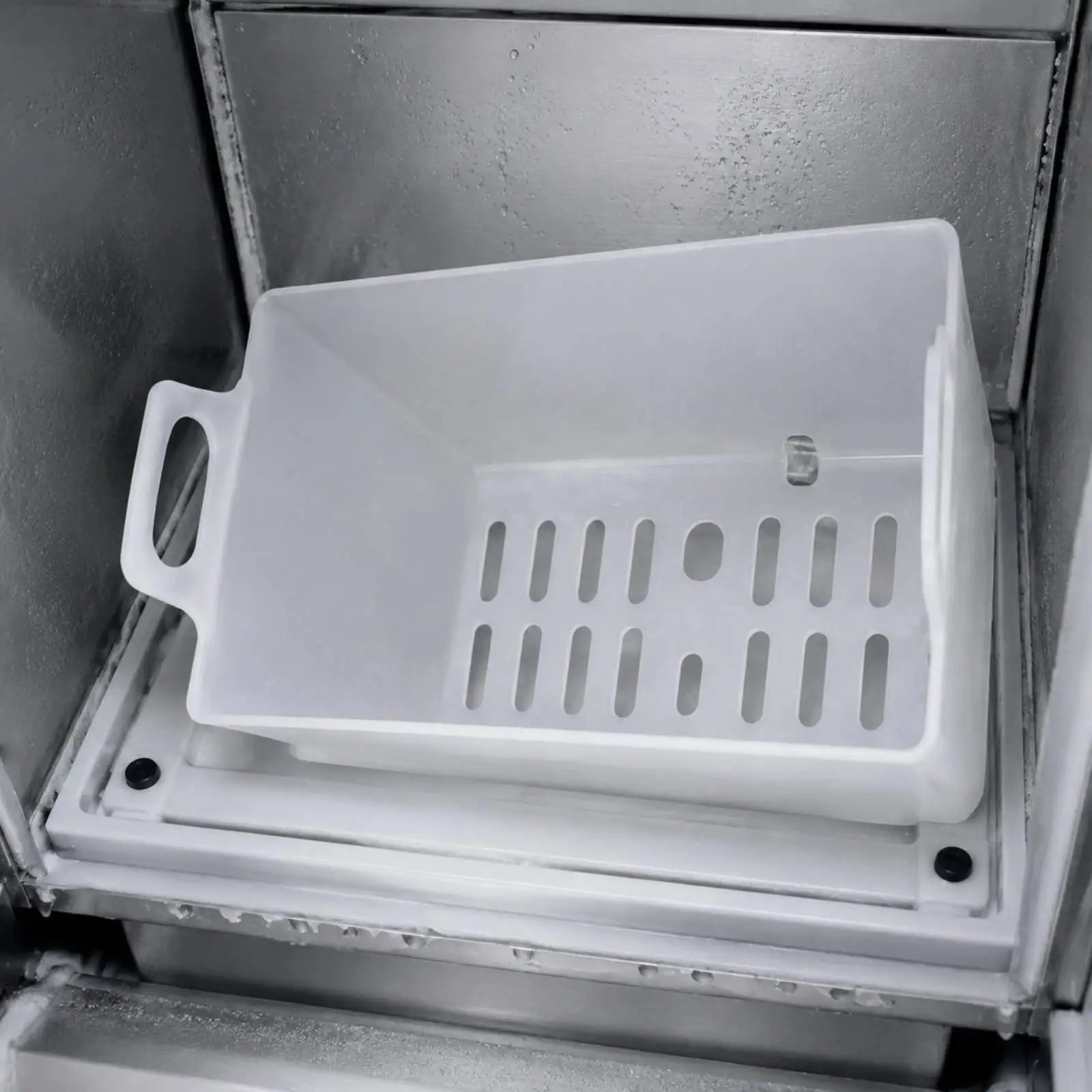 Ice Storage Container Replacement Ventilated Basket for Ice Maker for Refrigerator and Café Kitchen Use