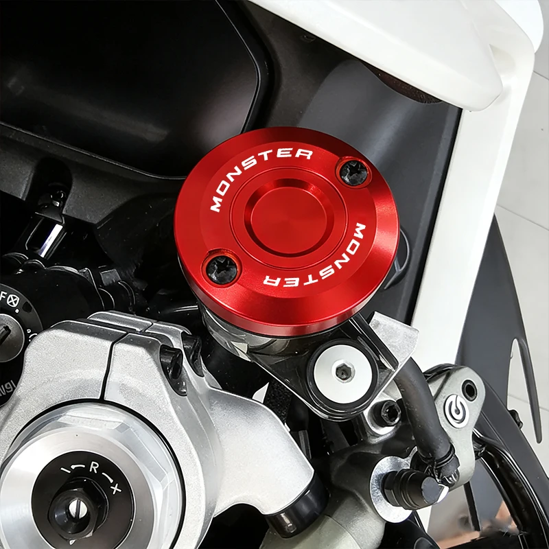 Moto For Ducati Monster 950 1100 S/EVO 1200 S/R 749 848 996 CNC Front Brake Clutch Rear Brake Fluid Reservoir Cover Accessories