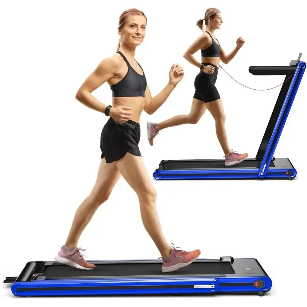 Dual-Function Electric Under Desk Treadmill with 2.25HP, LED Display, Bluetooth Speaker, APP Connectivity, and Remote Control fo