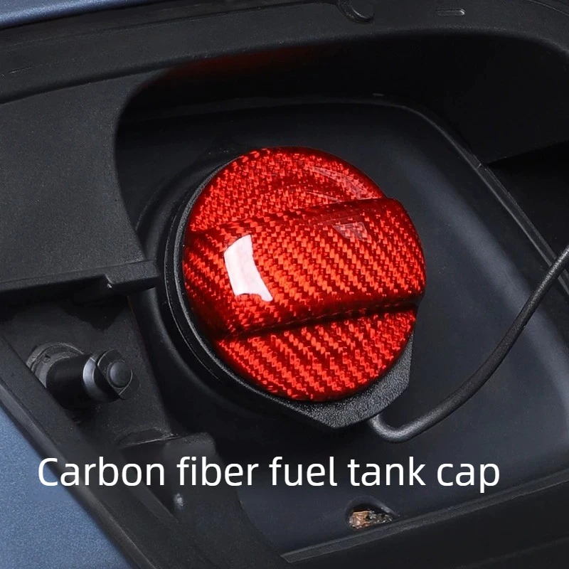 

For Volkswagen Golf Mk7/MK8/MK8.5/Tiguan Allspace/Teramont/Atlas/Touareg Car Accessories Carbon Fiber Fuel Tank Cover Sticker