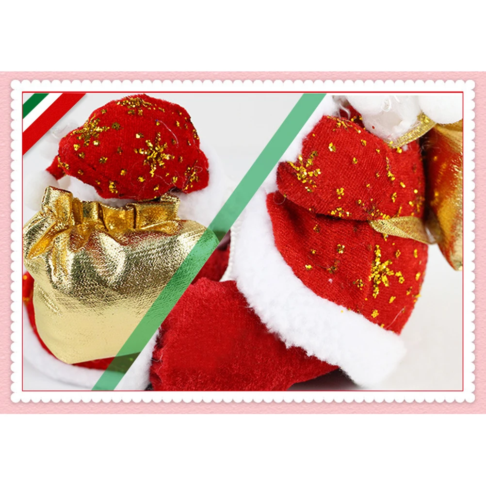 

Unique Climbing Santa 30Cm Christmas Decoration Exquisite Facial Expression Golden Burden Xmas Tree Window Door
