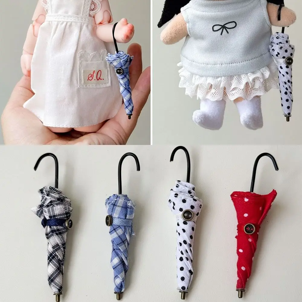 Cute Polka Dot Mini Umbrella Decoration Handmade DIY Decoration Props 5cm Miniature Umbrella for BJD