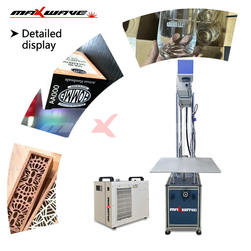 Maxwave Laser Marking & Engraving Machine CO2 CNC for Acrylic, Wood, Leather, Plastic, Paper Cutting 100W Label Printer