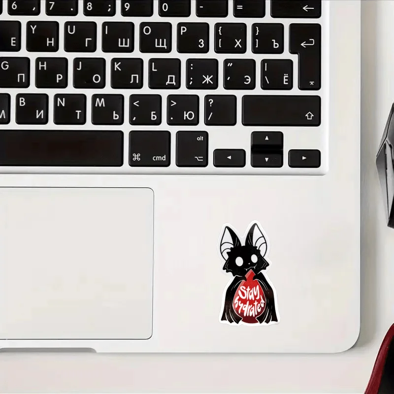 Bat Water Bottle Stickers - Cute and Humorous Laptop Stickers, Laptop Stickers