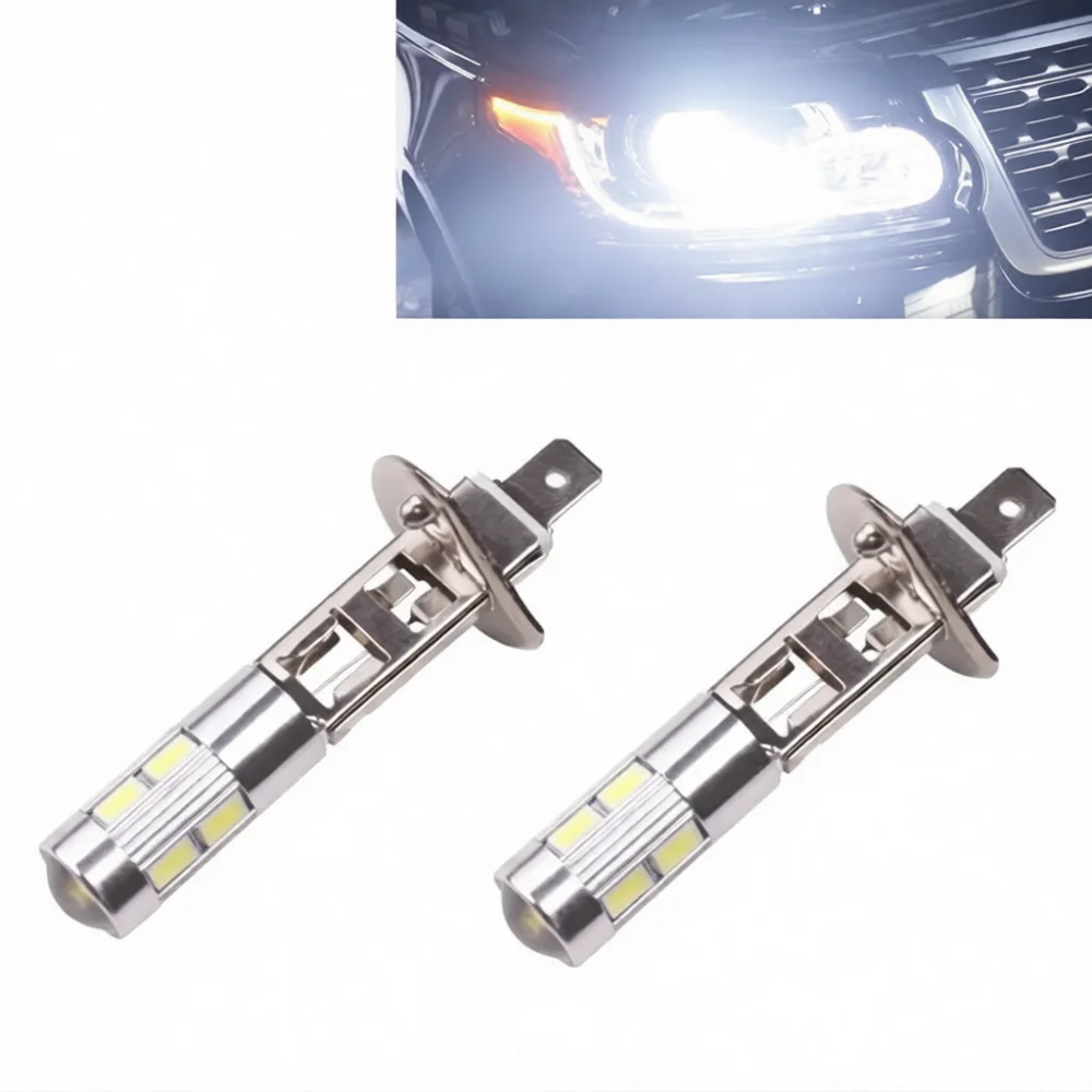 High Performance H1 LED Headlight Mini Car Bulb Fog Lamp Replacement Universal 12V Driving Light Aluminum Anti Fog Light Unit