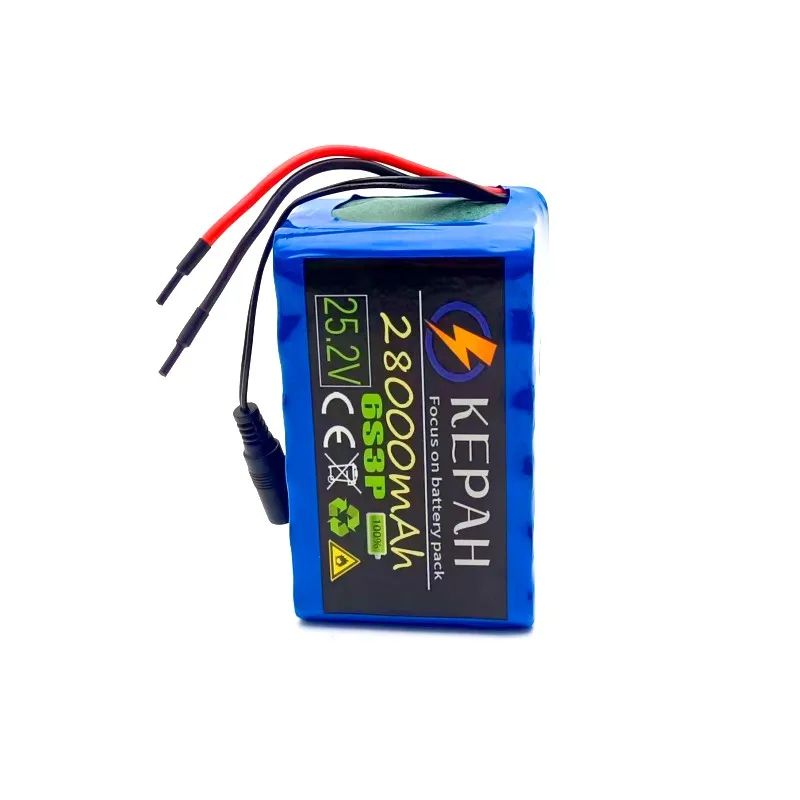 25.2V 28.0Ah 6s3p 18650 lithium battery 25.2V 28000mAh lithium-ion battery pack