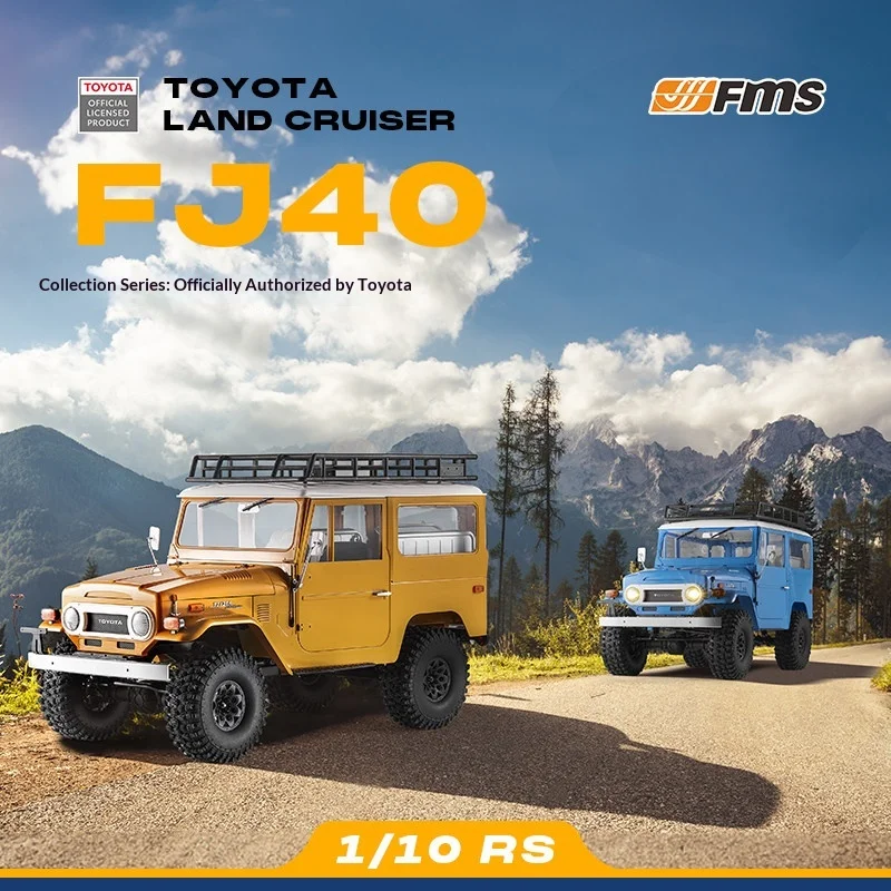 FMS 1/10 RC Crawler Toyota FJ40 Off-Road 4WD Rock Climbing Car RTR Electric Simulation Hobby Toy Boys Hobby Gift Halloween Gifts