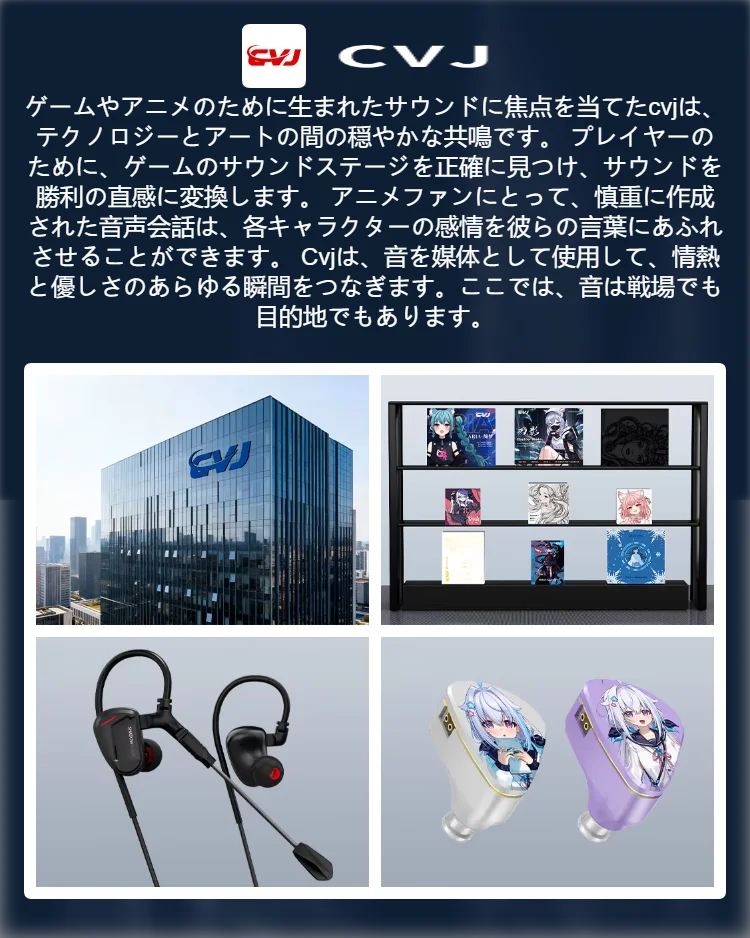 CVJ ARIA 10mm 高性能ナノクリスタルコーティング DD IEM ハイファイ