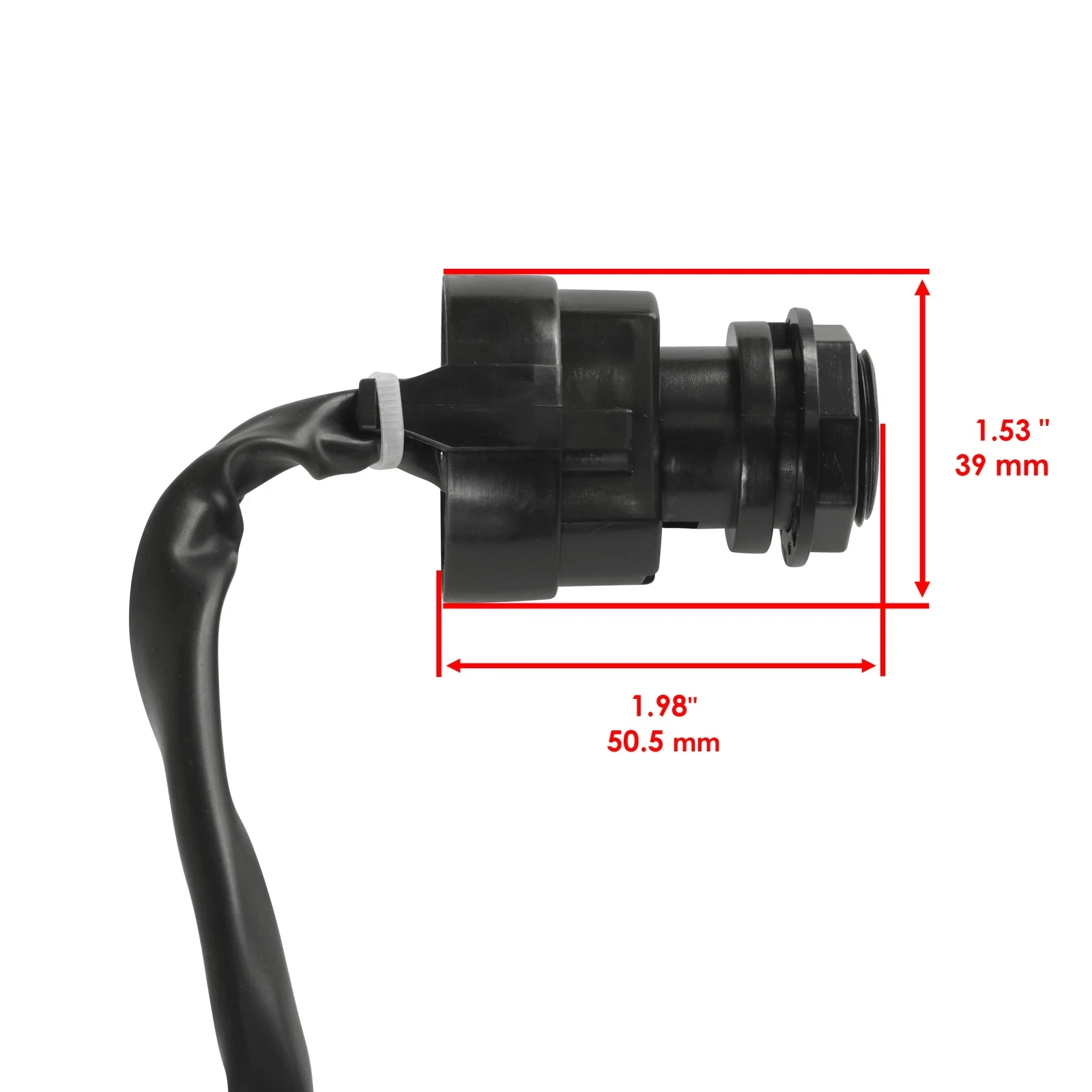 Ignition Key Switch for Yamaha Raptor 80 YFM80 2002 2003 2004 2005 06 07 2008 2 Shift Off-On 4 Wires 4 Pin Connector