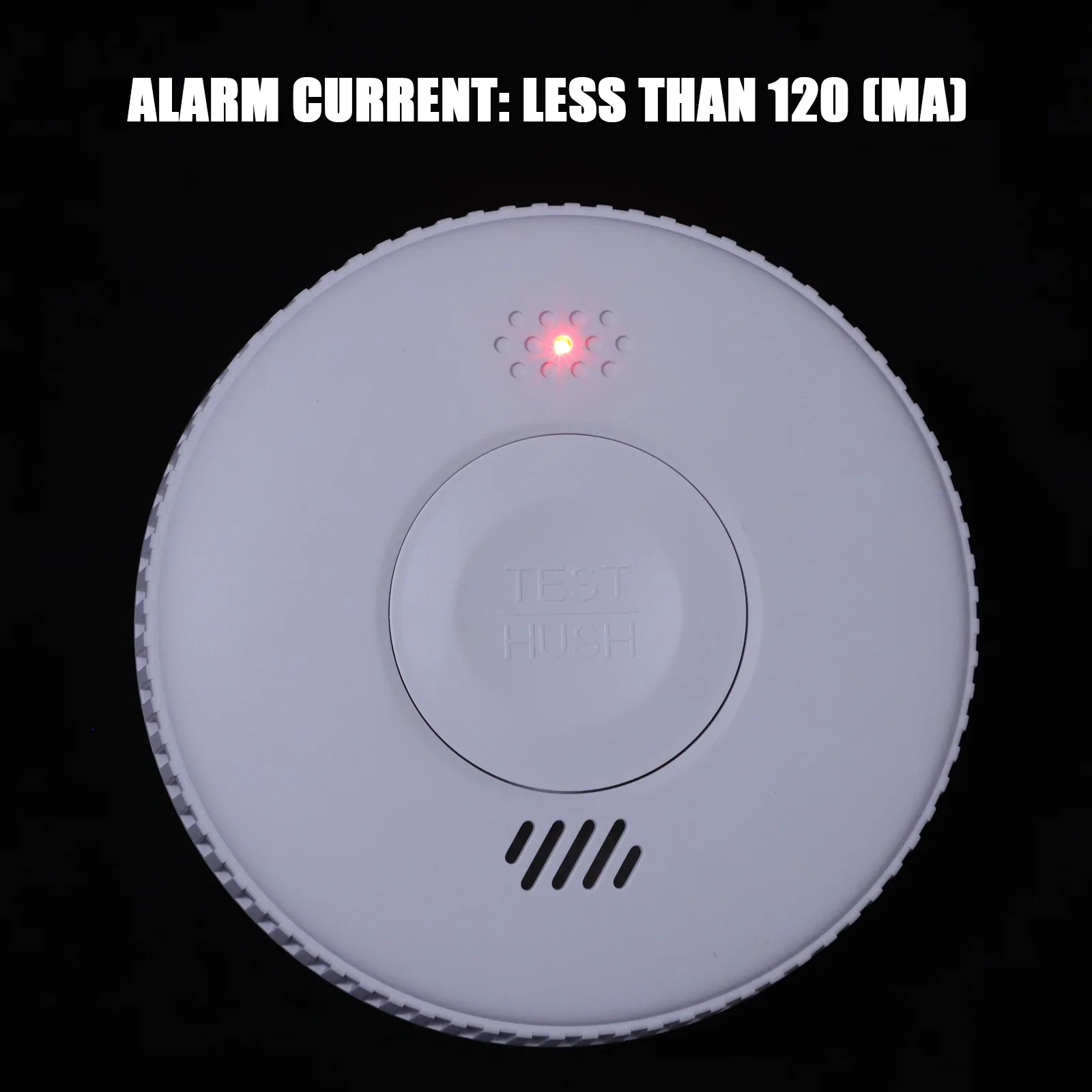 دخان بلاستيكي محمول صغير سريع الاستشعار وقت المنزل مكتب شقة إنذار السلامة من الحرائق الحرارة