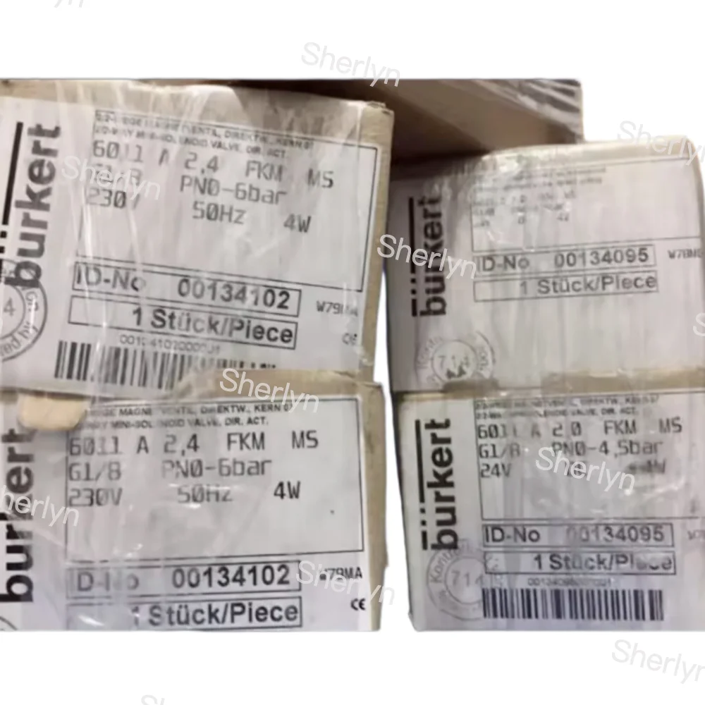 

00134071 00134095 Электромагнитный двухходовой клапан Burkert Type 6011 нормально закрытого типа 6011 A G1/8 24V