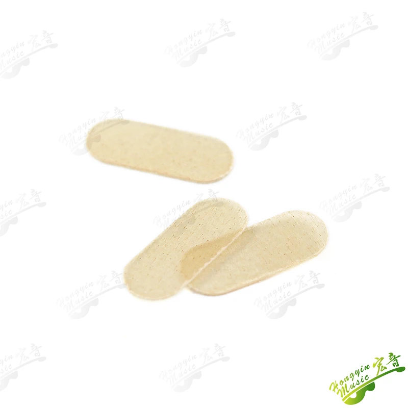 5pcs Large violin bridge string protective pad Leather string protective sheepskin pad made of materials accessories