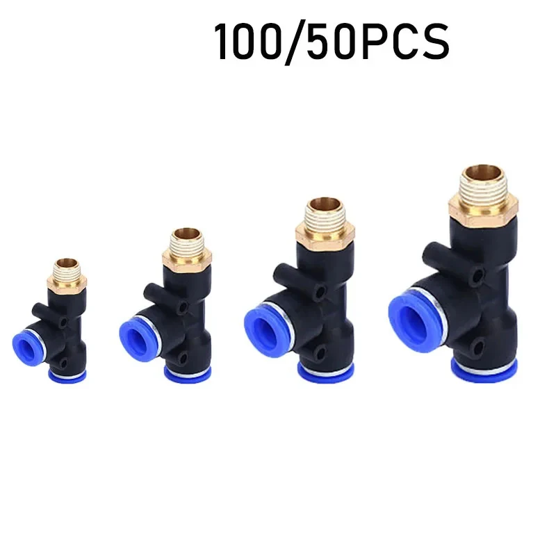 

50/100PCS PD4-M5/PD6-M5/PD6-02 Quick Connector Pressure Regulator Throttle Valve Compressor Accessories Pneumatic Fittings