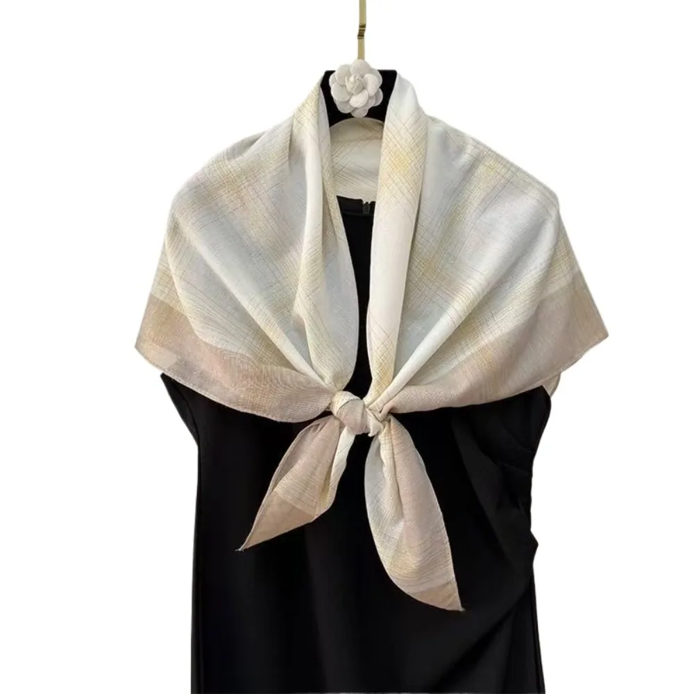 1 piece 100CM French square scarf silk scarf women's new summer scarf neck protection scarf thin outer trend