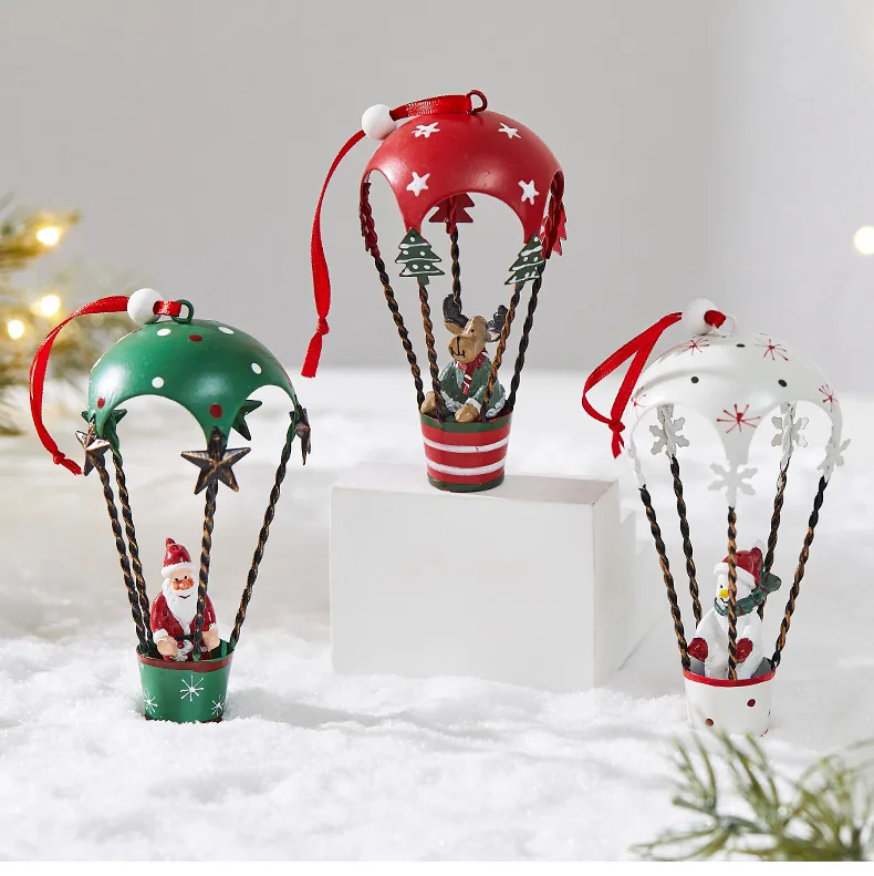 2025 New Christmas Wrought Iron Decorative Cabin Mailbox Indoor And Outdoor Decorations, Bar, Shopping Mall Window  Ornaments