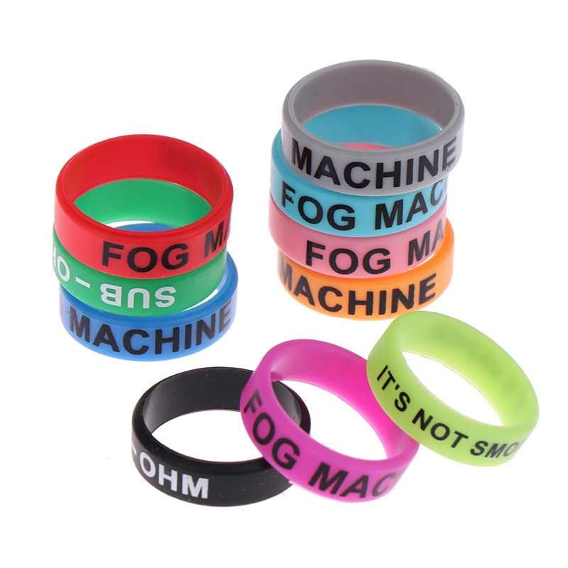 10Pcs 22mm Hair Clipper/Trimmer Grip Anti Slip Rubber Sleeve Decorative Rings Random Color