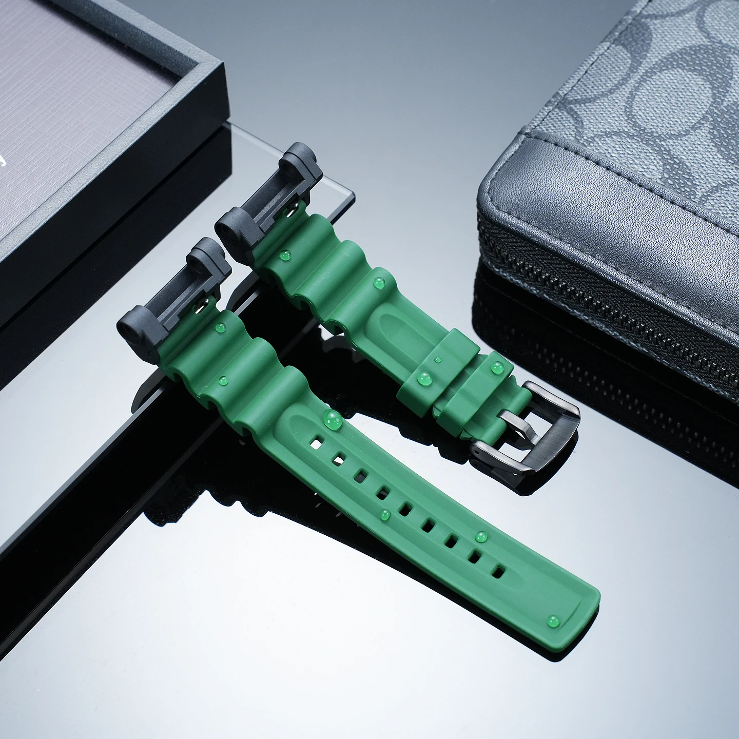 

Мягкий силиконовый ремешок GWF-D1000, сменный ремешок 6-го поколения Frogman для Casio G-Shock GWF-D1000B 3445, черно-синий, для модификации часов