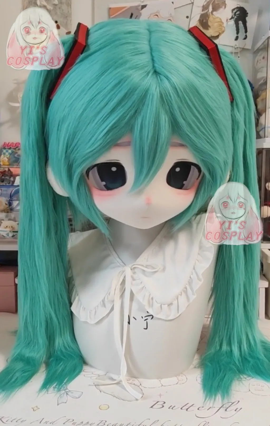 

Yis cosplay Custom Furry head Kigurumi OC Head Cosplay Kemono Fursuit Handmade Headsets Beast Customized Fursuit Kemono Head