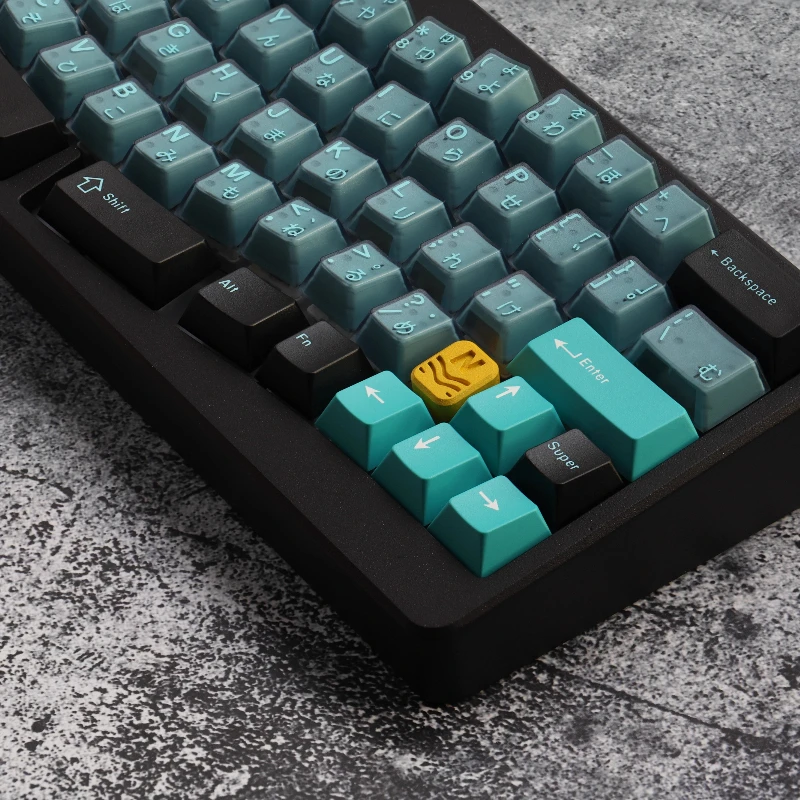 JTK emerald Theme Keycaps Set PBT ABS cherry profile Custom Original Handmade Keycaps for Mechanical Keyboard Accessories DIY