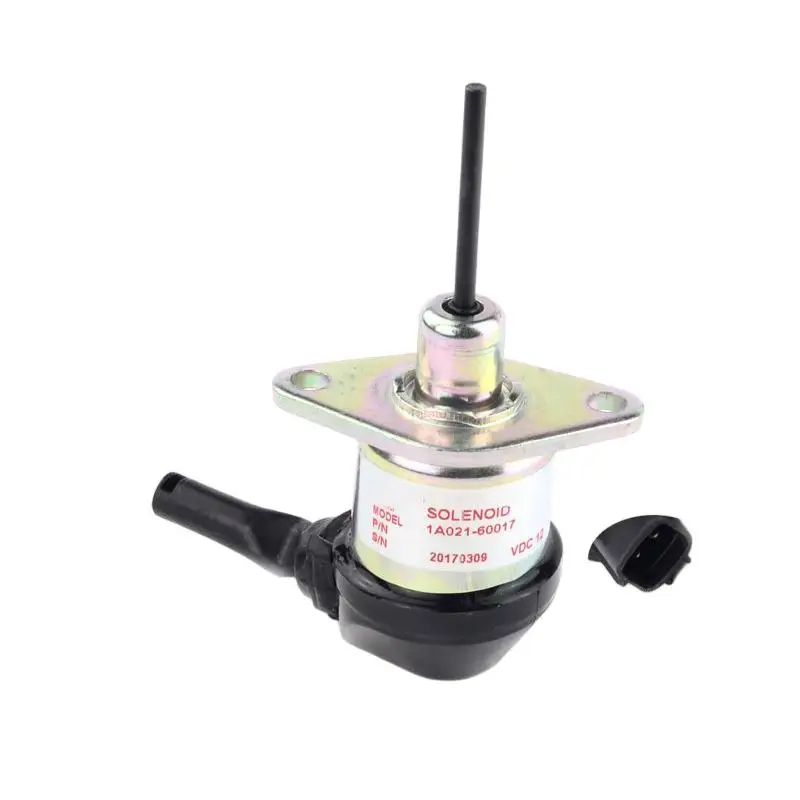 Applicable for Kubota PC56-7 flameout switch needle length 43MM Flameout solenoid valve 12V 1A021-60017