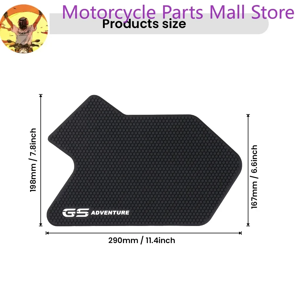 Motorcycle Side Fuel Tank Pad Rubber Sticker Side Tank Pad for BMW R1200GS R 1200GS ADV R1250GS LC GS Adventure Accessories