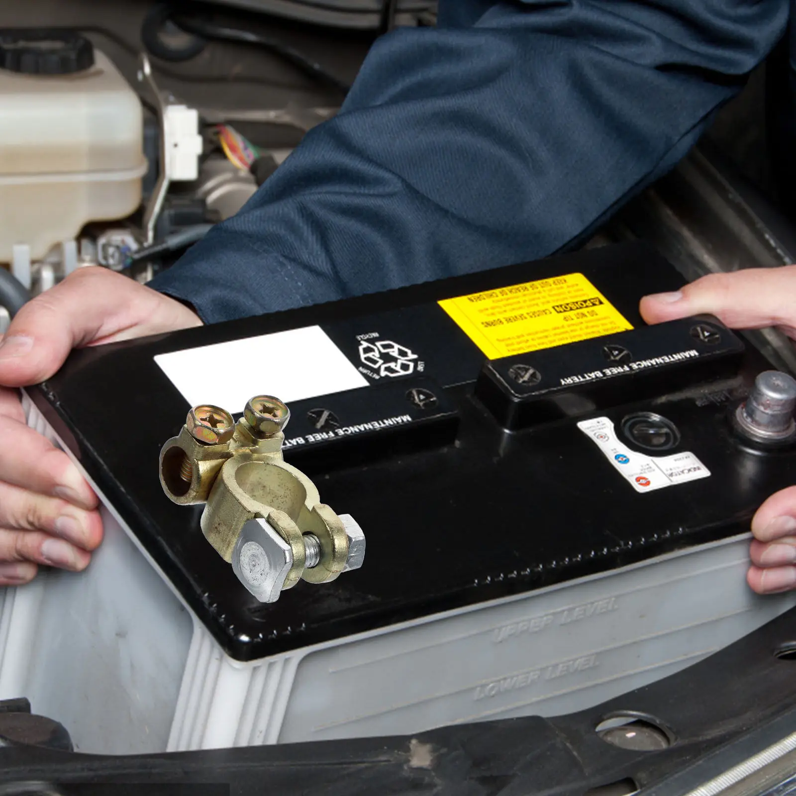 

2Pcs Universal Car Terminals Positive Negative Clamp Connectors High Performance Auto Cable Terminal Connectors