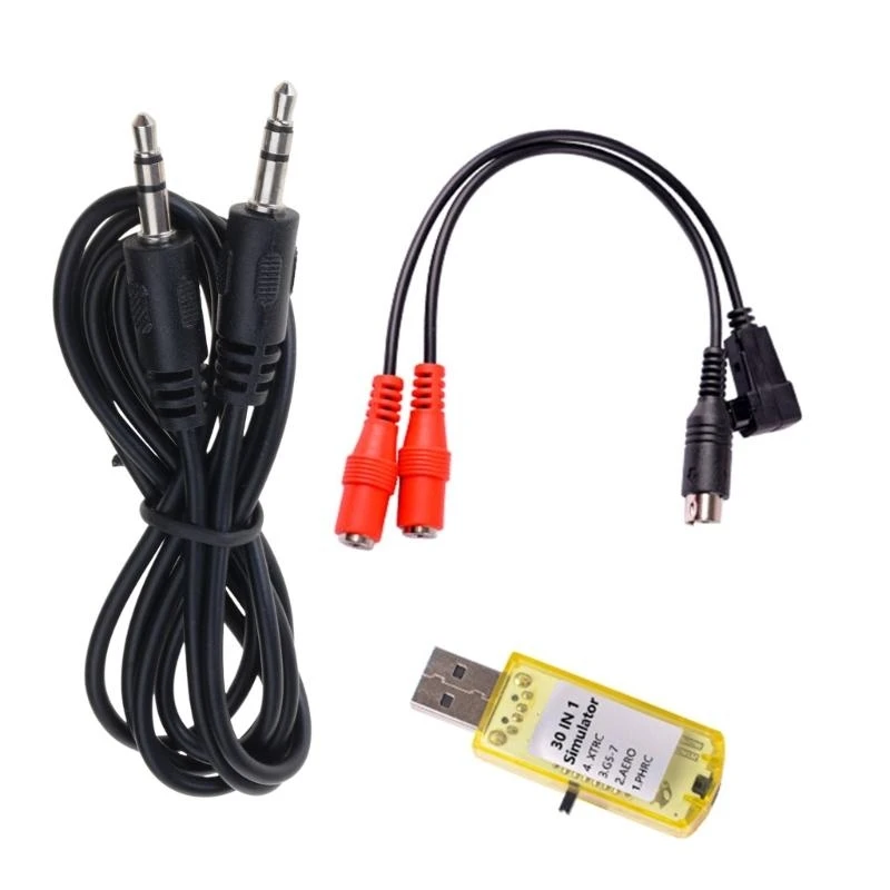 30 in 1 Simulation Adapter USB Flight Simulation Tool Enhances Flying Skills and Tactical Practice For Multiple Platform
