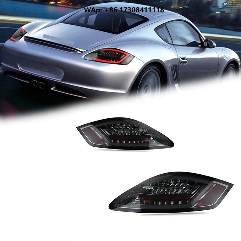 FT Car Lights for  Cayman 987 Taillights 2004-2008 987.1 LED Tail Lamp Dynamic Turn Signal Light Car Taillights Assembly