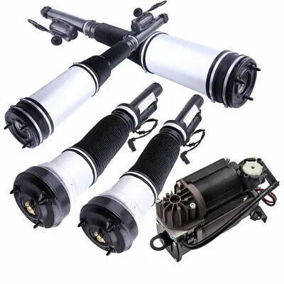 Full Set Air Ride Suspension Compressor Shock Absorber Replacement for Mercedes Benz W220 Airmatic