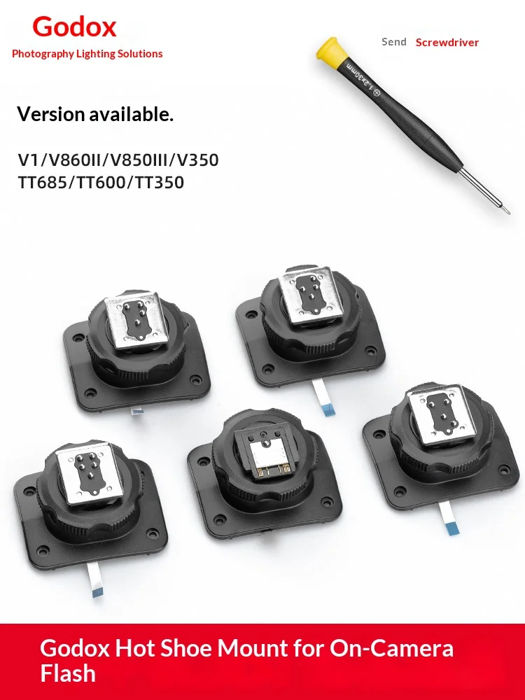 Flash Hot Shoe Mount Replacement Parts for V1S/V860III‑S, V1C/V860III‑C, V1N/V860III‑N, V1F/V860III‑F, V1O/V860III‑O, V1Pr