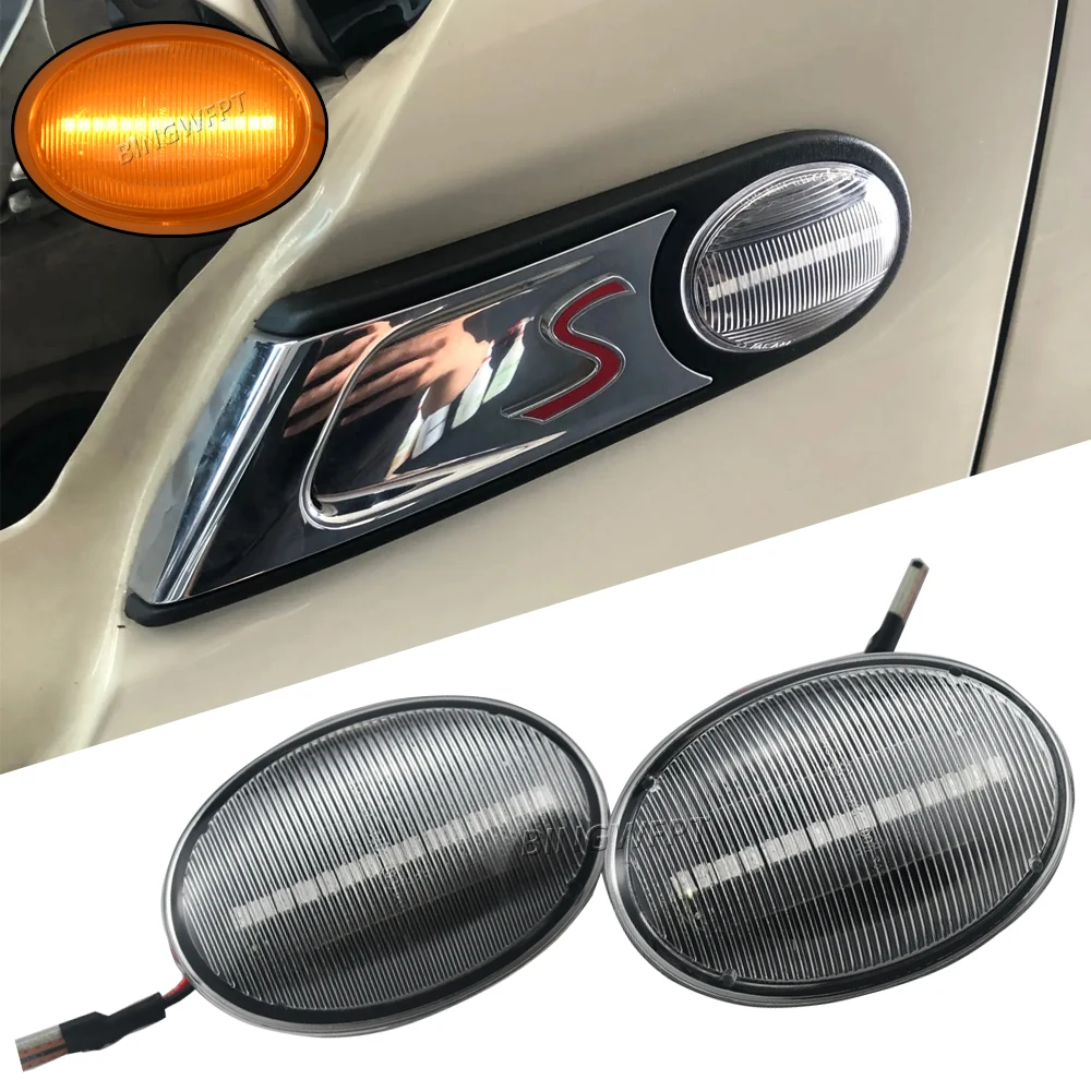 CL-R56-LSM-SM LED Dynamic Side Marker Turn Signal Light Sequential Blinker Light For MINI Cooper R55 R56 R57 R58 R59 07 - 13