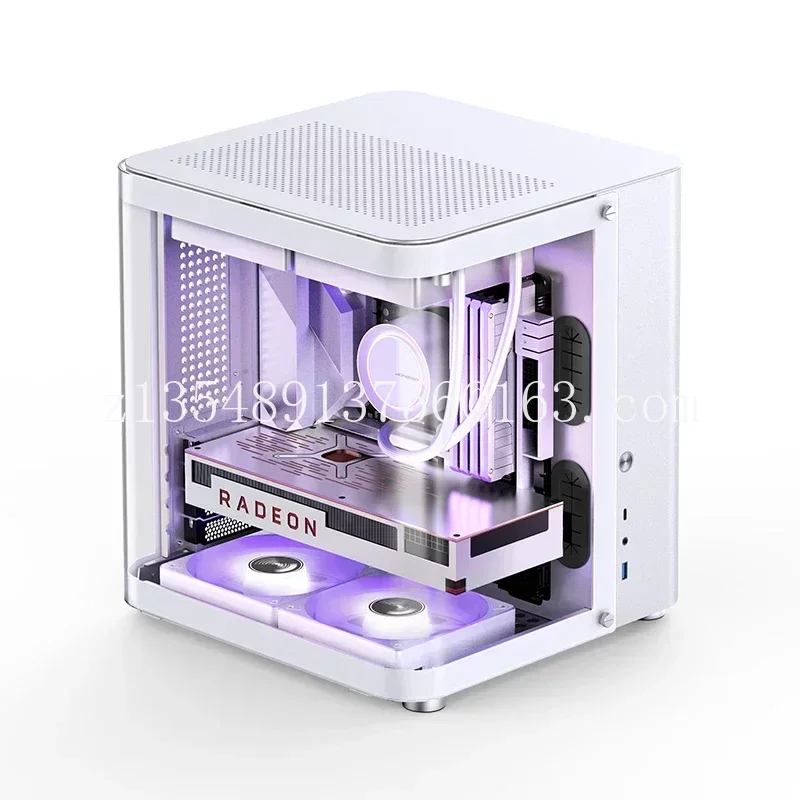 

TK-1 Starship Warehouse Fish Tank Desktop Small Case, Sea View Room M-ATX Computer Small Case