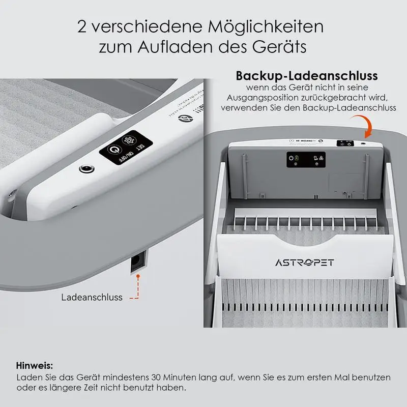 Wide Opening Smart Cat Litter Box with Advanced Features for Easy Cleaning and Odor Control