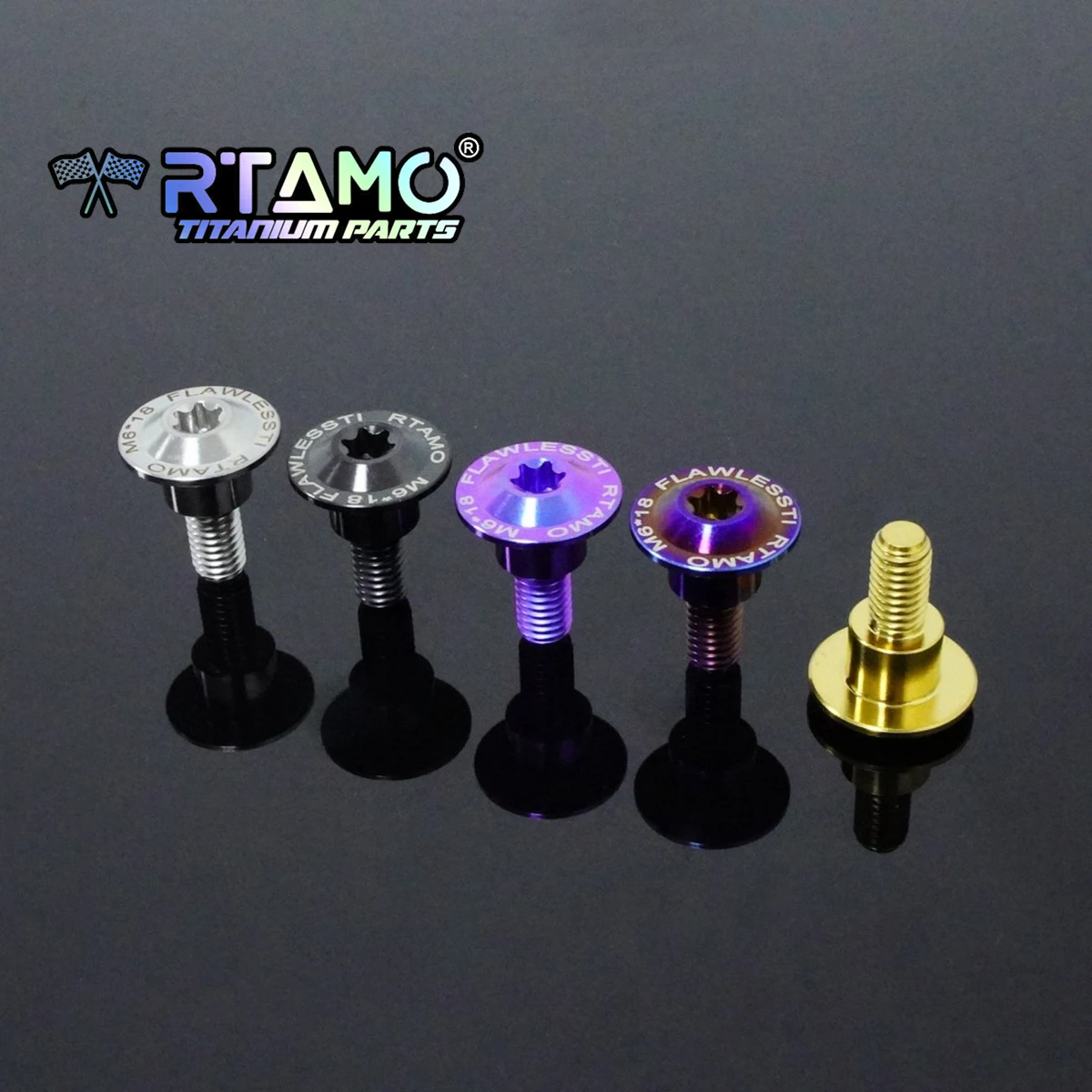 RTAMO Titanium Step Bolt M6X18X11S (OD=17) Yamaha Cygnus Gryphus NMAX 155 Fender Screws