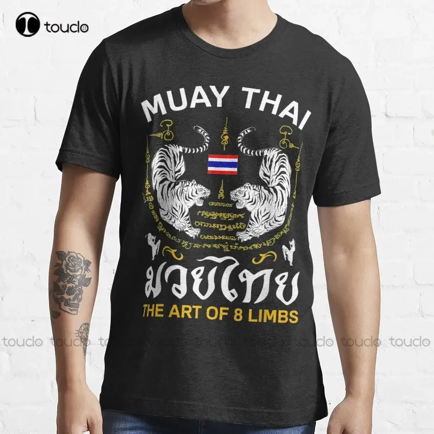 The Art Of 8 Limbs Sak Yant Tiger Muay Thai Gifts Trending T-Shirt Skull Shirt Outdoor Simple Vintag Casual T Shirts Xs-5Xl New