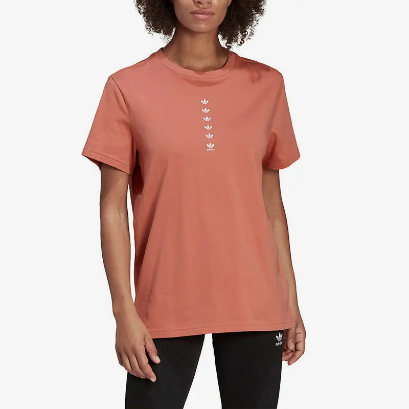 

Adidas Genuine Trefoil сезонная новая женская футболка с круглым вырезом HG3992