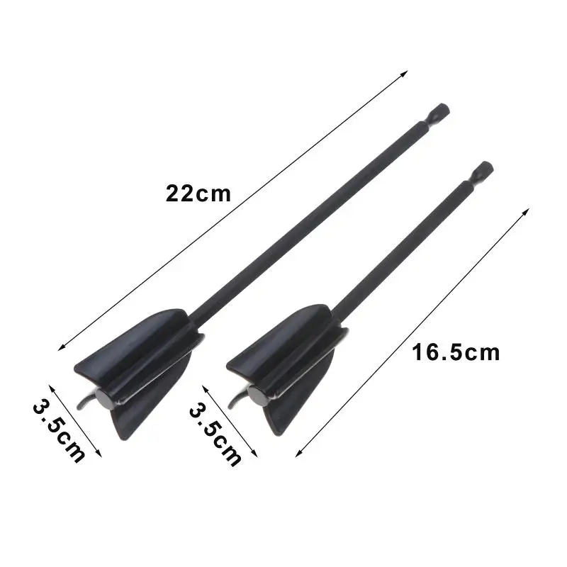 ​​6Pcs Epoxy Mixing Sticks Drill Paint Stirring Rod For Resin Latex Oil Paint Multifunction Putty Mixer Attachment