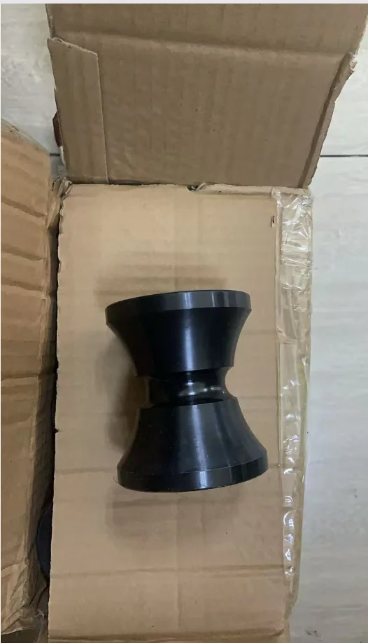 Nylon Black White Roller U-slot Pulley, Anchor Bracket Anchor Ship Accessories, Yacht Fishing Boat Speedboat