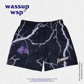 

Мужские спортивные брюки-капри Wassup Summer American Style для пляжа, повседневные, дышащие, быстросохнущие