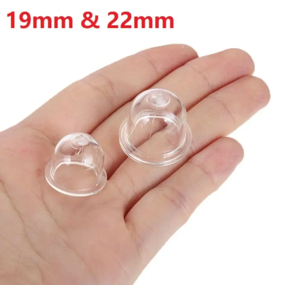 22mm Carburetor Primer Bulb 19mm PVC Material Carb Primer Bulb Cap Clear Bubble Carburetor Spare Parts Universal Primer Bulb