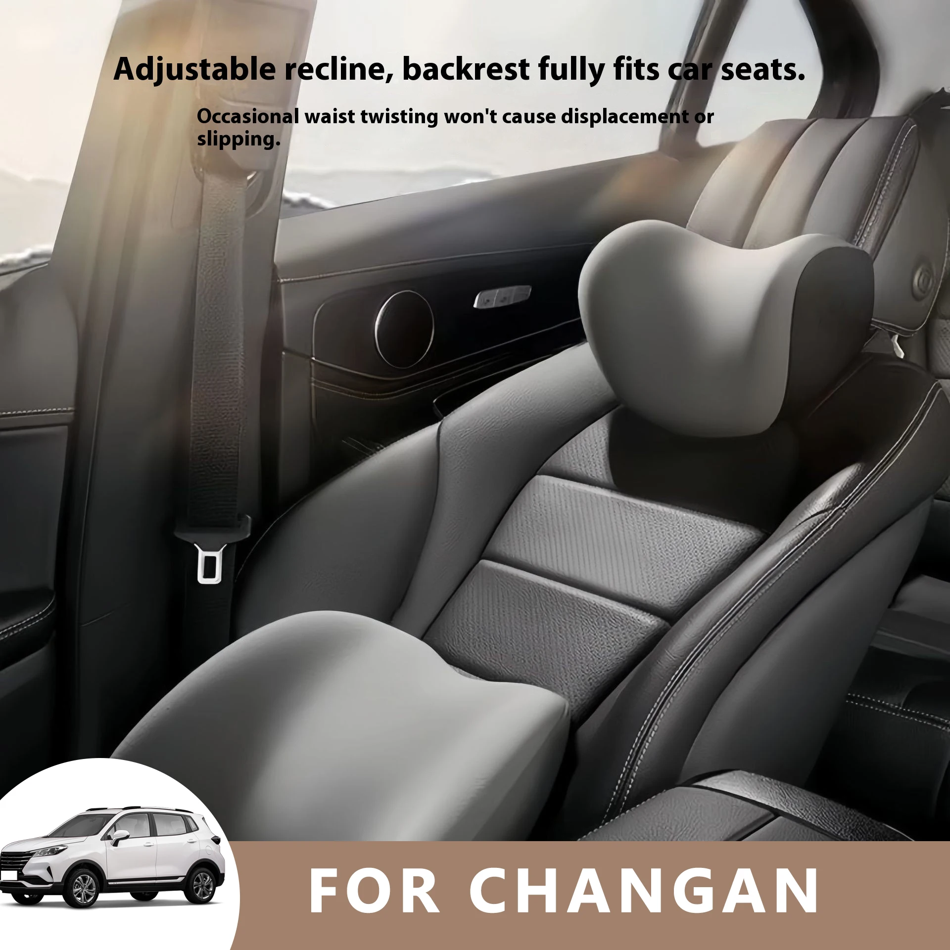 

Car Neck Pilow Protector Auto Seat Headrest Soft Waist Cushion Neck Cushion Backrest Lumbar Support for CHANGAN CS15 CS35 PLUS