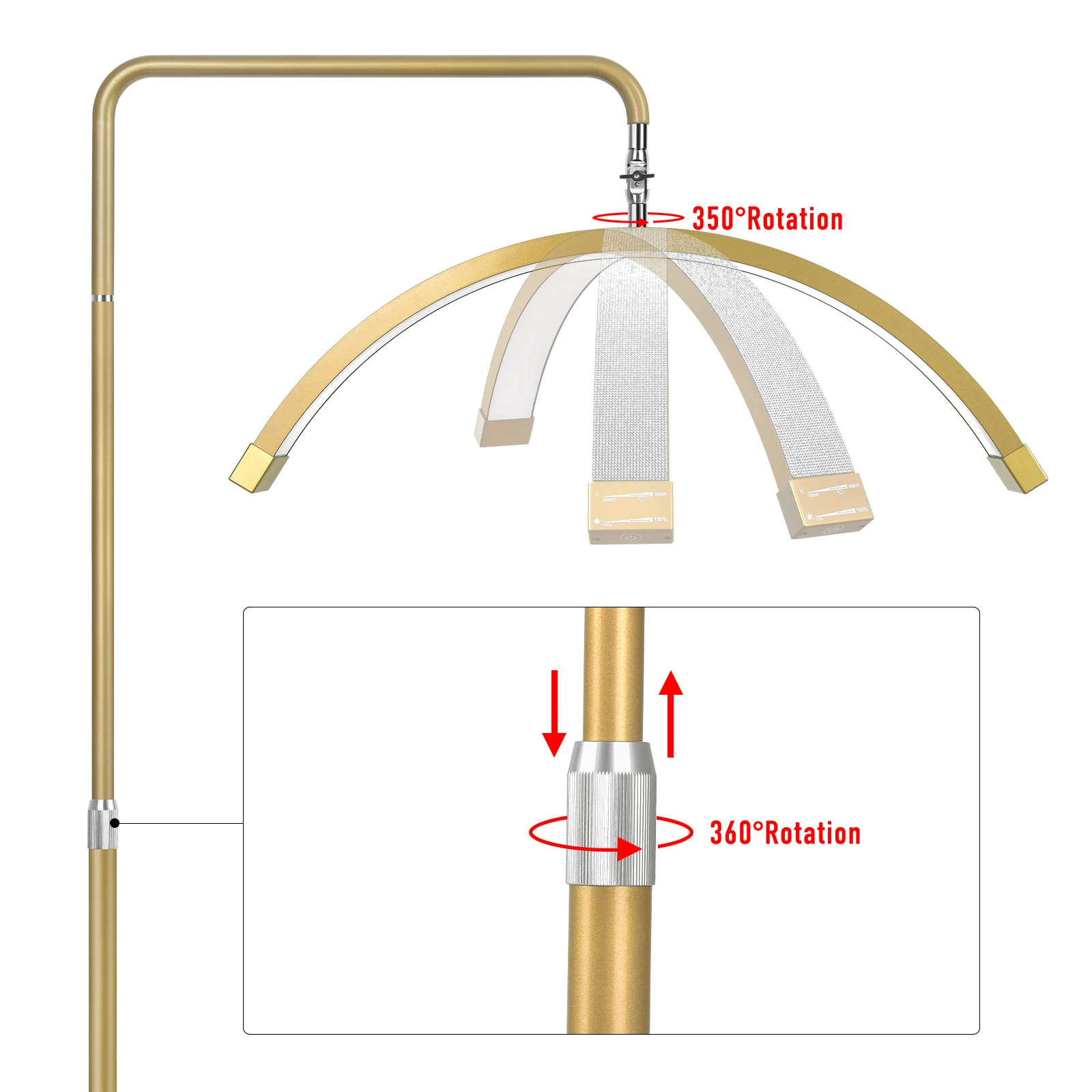 Fosoto Professional Multiple Video Lash Light Beauty Ring Light Floor Lamp For Eyelash Salon Nail Live Stream Photography TikTok